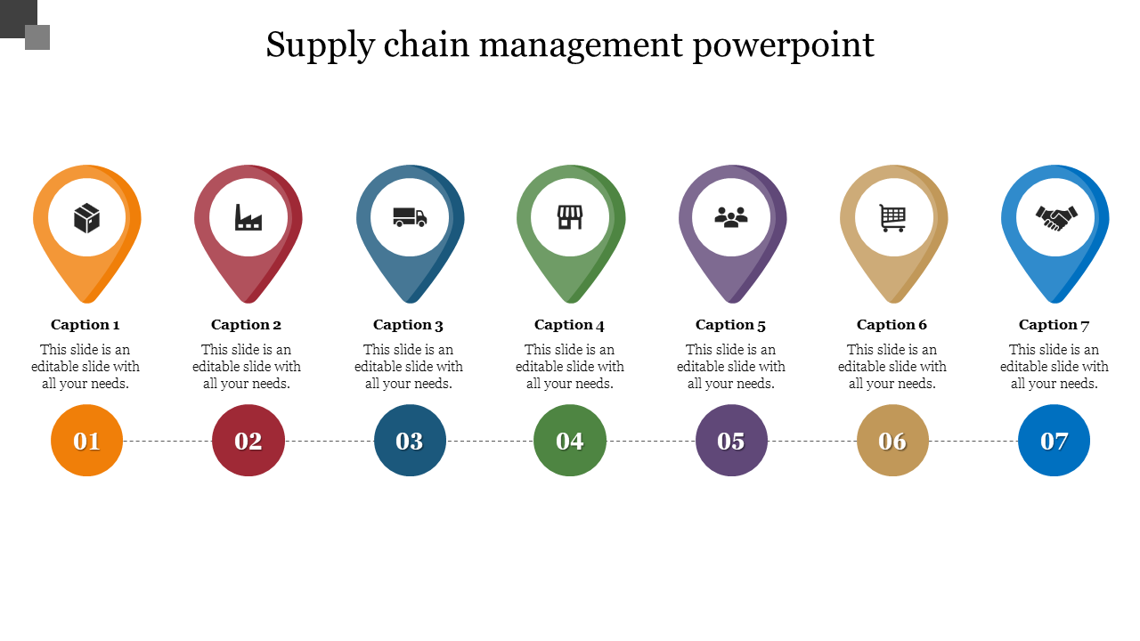 Best Supply Chain Management Powerpoint Template Diagram
